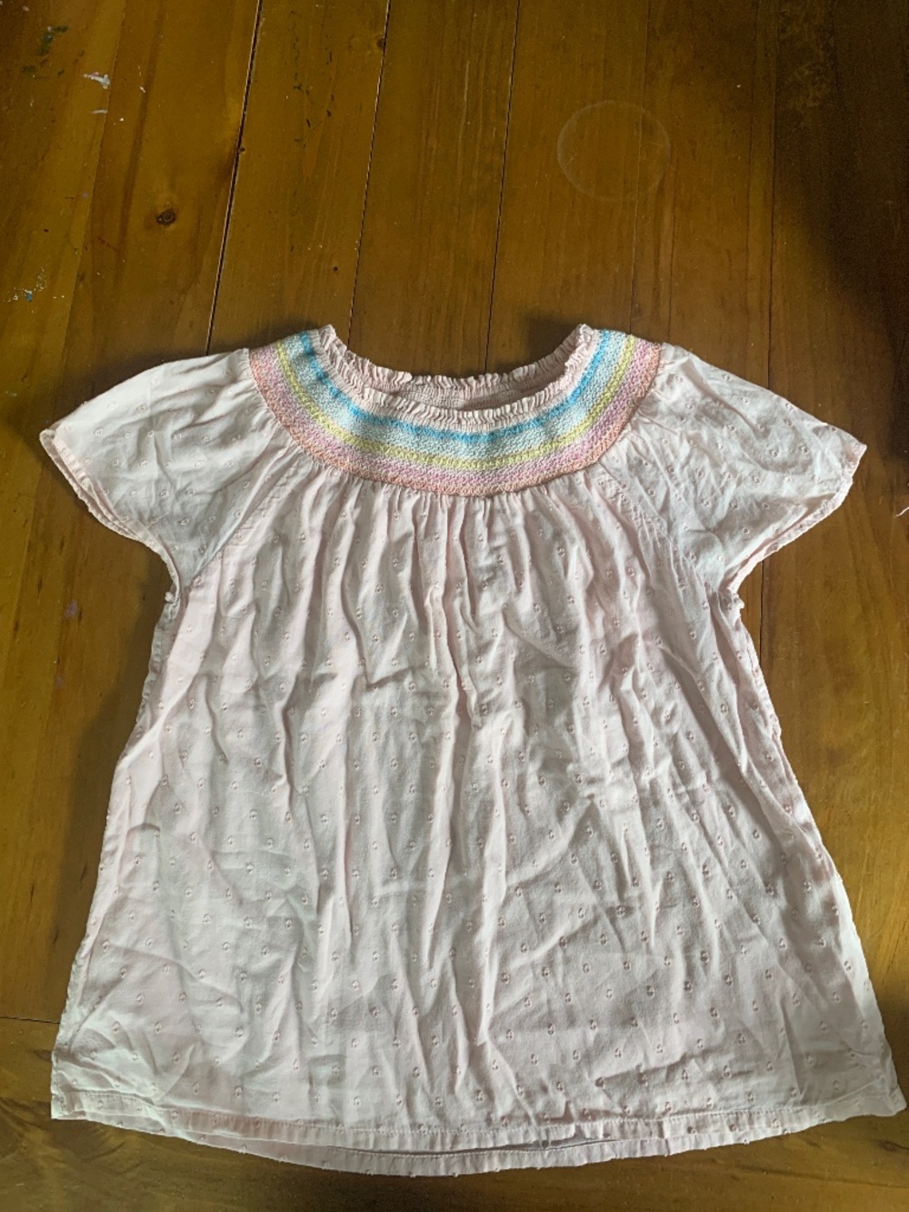 Mini Boden girls smocked top sz 8-9